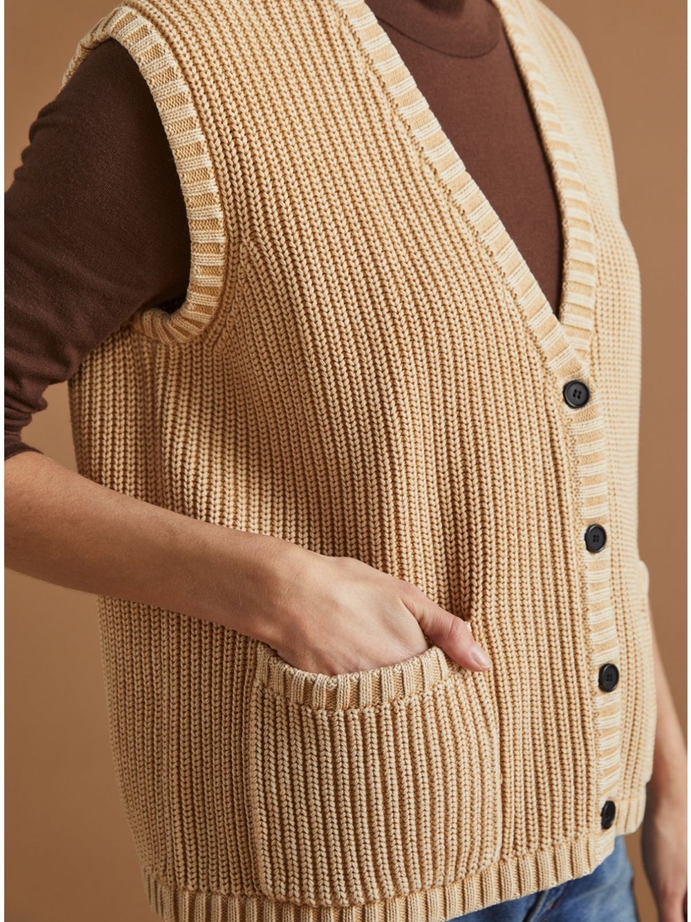 DemyLane Layne Patch Pocket Sweater Vest